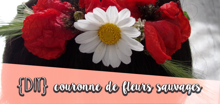 diy mon petit balcon couronne de fleurs sauvages (coquelicots, paquerettes, blé)