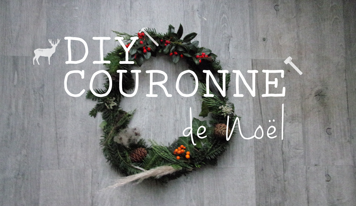 fabriquer une couronne de noël au naturel